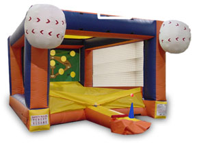 Baseball Giant  Inflatable Interactive Game Northern Ca