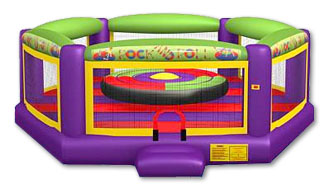 Rock N Roll Giant Bounce Inflatable Interactive Game Northern Ca